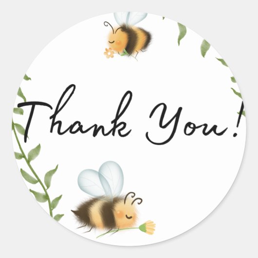 Stickers Bumble Bee Merci (Devant)