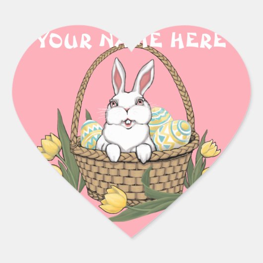 Stickers Bunny de Pâques Stickers personnalisés de (Devant)