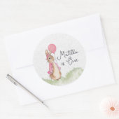 Stickers Bunny Flopsy Personnalisé De Charme (Enveloppe)