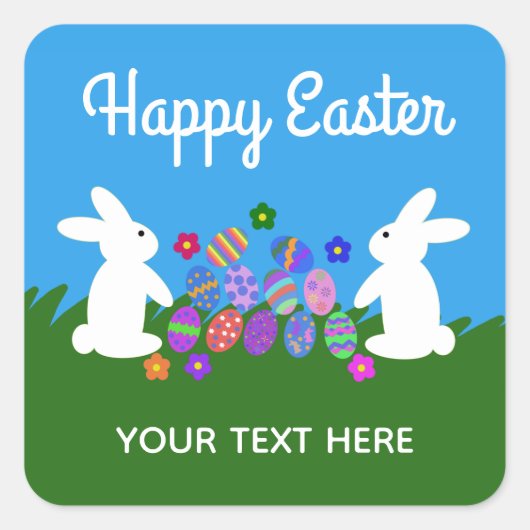 Stickers Bunny Pâques #1-2 (Devant)