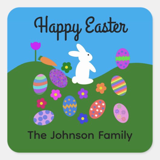 Stickers Bunny Pâques #3 (Devant)