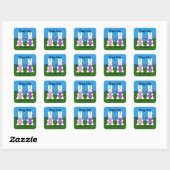 Stickers Bunny Pâques #7-2 (Feuille)