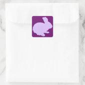 Stickers Bunny Pâques Polka Violet Point Silhouett (Sac)