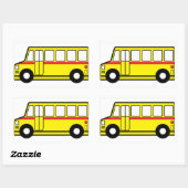 Stickers Bus de l'école jaune (Feuille)