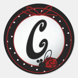 Stickers C ronds initiaux de Ladybug
