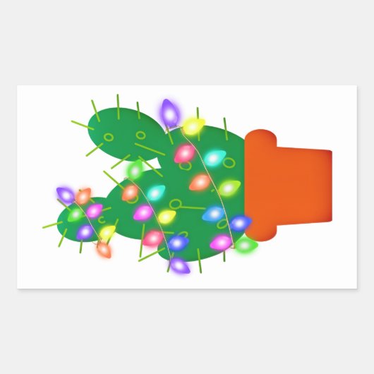 Stickers Cactus de Noël (Devant)