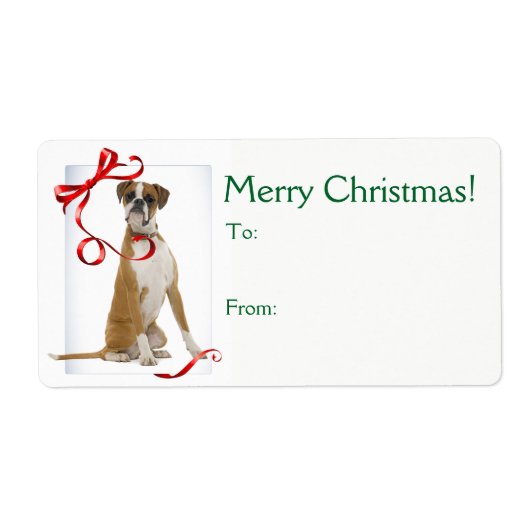 Stickers Cadeau de Noël de la boîte (Devant)