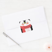 Stickers Cadeau de Noël personnalisés de mignonett (Enveloppe)