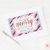 Stickers Cadeau de Noël sur mesure et joyeux (Enveloppe)