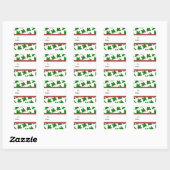 Stickers Cadeau Holly de Noël (Feuille)