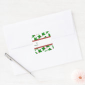 Stickers Cadeau Holly de Noël (Enveloppe)