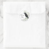 Stickers Cadeau Merci Sticker Fleurs d'Oiseaux de  (Sac)