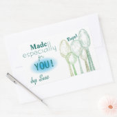 Stickers Cadeau Personnalisé Servant Des Cuillères (Enveloppe)