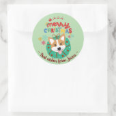 Stickers cadeaux Amoureux de les chiens avec le th (Sac)