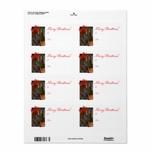 Stickers cadeaux Black Lab (Feuille entière)