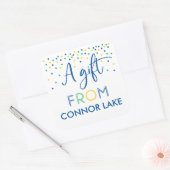 Stickers Cadeaux Confetti Personnalisé (Enveloppe)