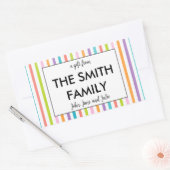 Stickers cadeaux de famille customisés (Enveloppe)