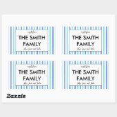 Stickers cadeaux de famille customisés (Feuille)