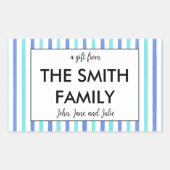 Stickers cadeaux de famille customisés (Devant)