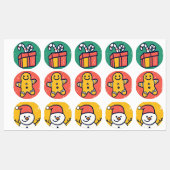 stickers cadeaux de Noël (Feuille)