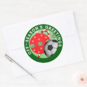 Stickers Cadeaux de Noël de football (Enveloppe)