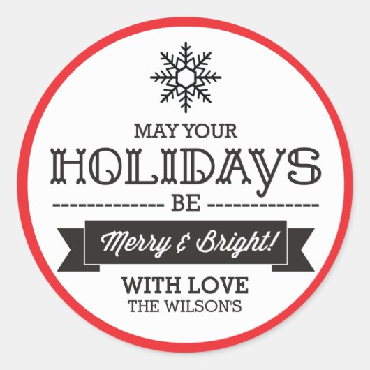 Stickers cadeaux de Noël / Étiquette (Devant)