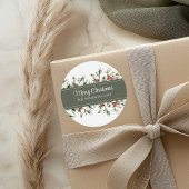 Stickers cadeaux de Noël Mistletoe moderne