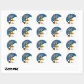 Stickers cadeaux de vacances Reindeer (Feuille)