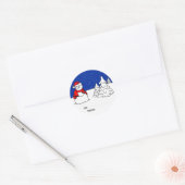 Stickers cadeaux de vacances Snowman (Enveloppe)