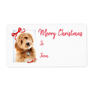 Stickers cadeaux Doodle Dog Holiday