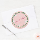 Stickers cadeaux Père Noël personnalisés (Enveloppe)