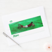 stickers cadeaux Rugby art (Enveloppe)