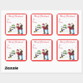Stickers Cadeaux Snowman Gens Lizzy (Feuille)