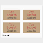 Stickers Cadeaux Top Secret Fun (Feuille)