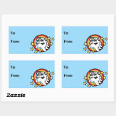 STICKERS CADEAUX UNICORN FUNNY MATTE RECTANGLE (Feuille)