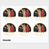 Stickers Cadeaux Vintage Christmas (Feuille)