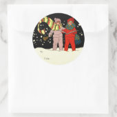 Stickers Cadeaux Vintage Christmas (Sac)