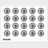 Stickers café Cairn Terrier (Feuille)