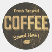 Stickers café frais brassé (Devant)