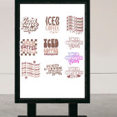 Stickers café glacé pack CUT