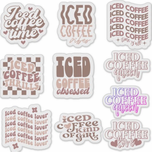 Stickers café glacé pack CUT (Devant)