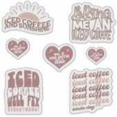 Stickers café glacé pack CUT super (Devant)