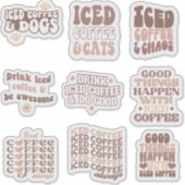 Stickers café glacé pack rétro super (Devant)