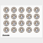 Stickers café KiniArt Westie (Feuille)
