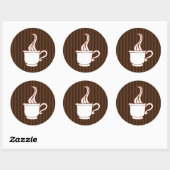 Stickers café rétro (Feuille)