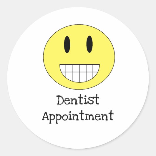 Stickers Calendrier des rendez-vous des dentistes (Devant)