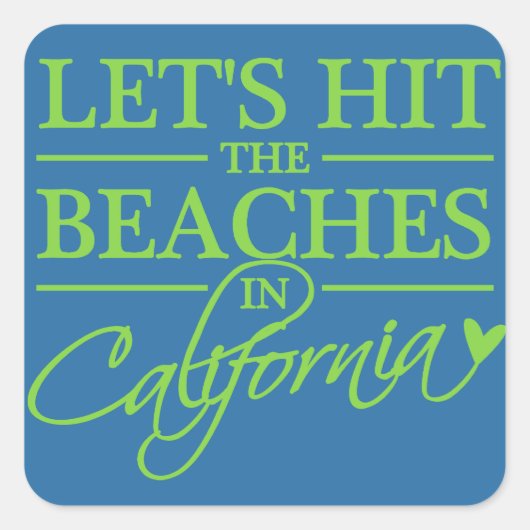 stickers California Beaches (Devant)