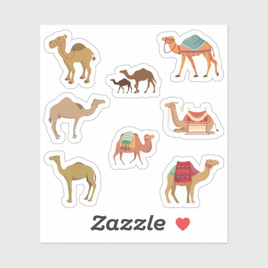 Stickers Camel (Feuille)