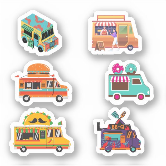Stickers Camion alimentaire (Devant)
