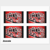 Stickers Camion cool (Feuille)